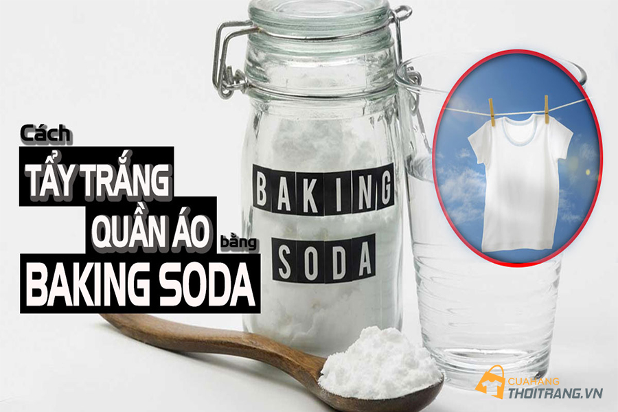 Tẩy trắng quần áo bằng baking soda